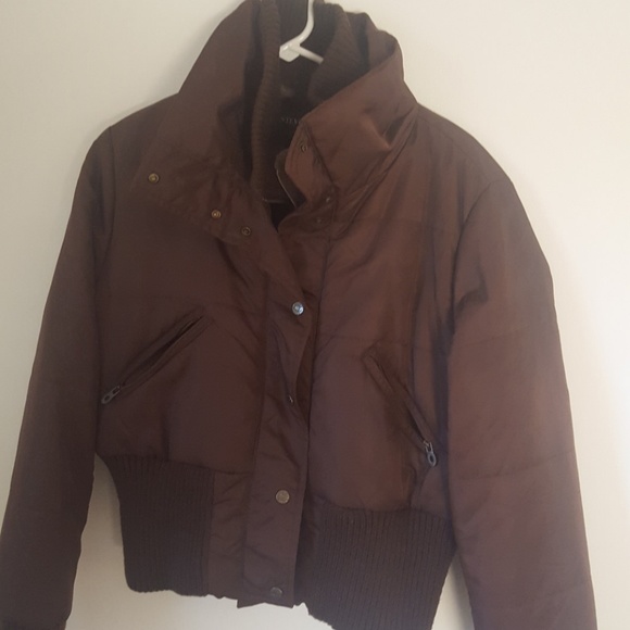 Steve Madden bomber brown jacket - Picture 2 of 8